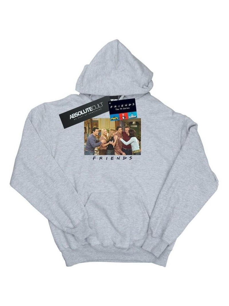 Friends - Sweat à capuche Gris chiné - Kiabi