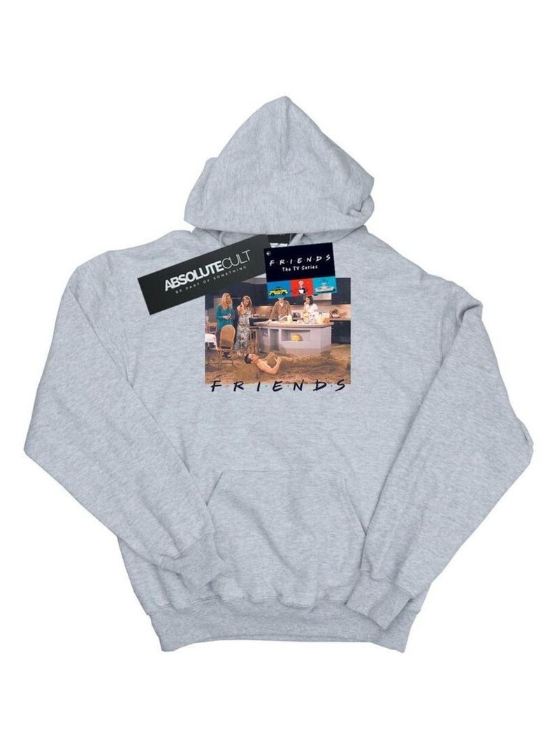 Friends - Sweat à capuche Gris chiné - Kiabi