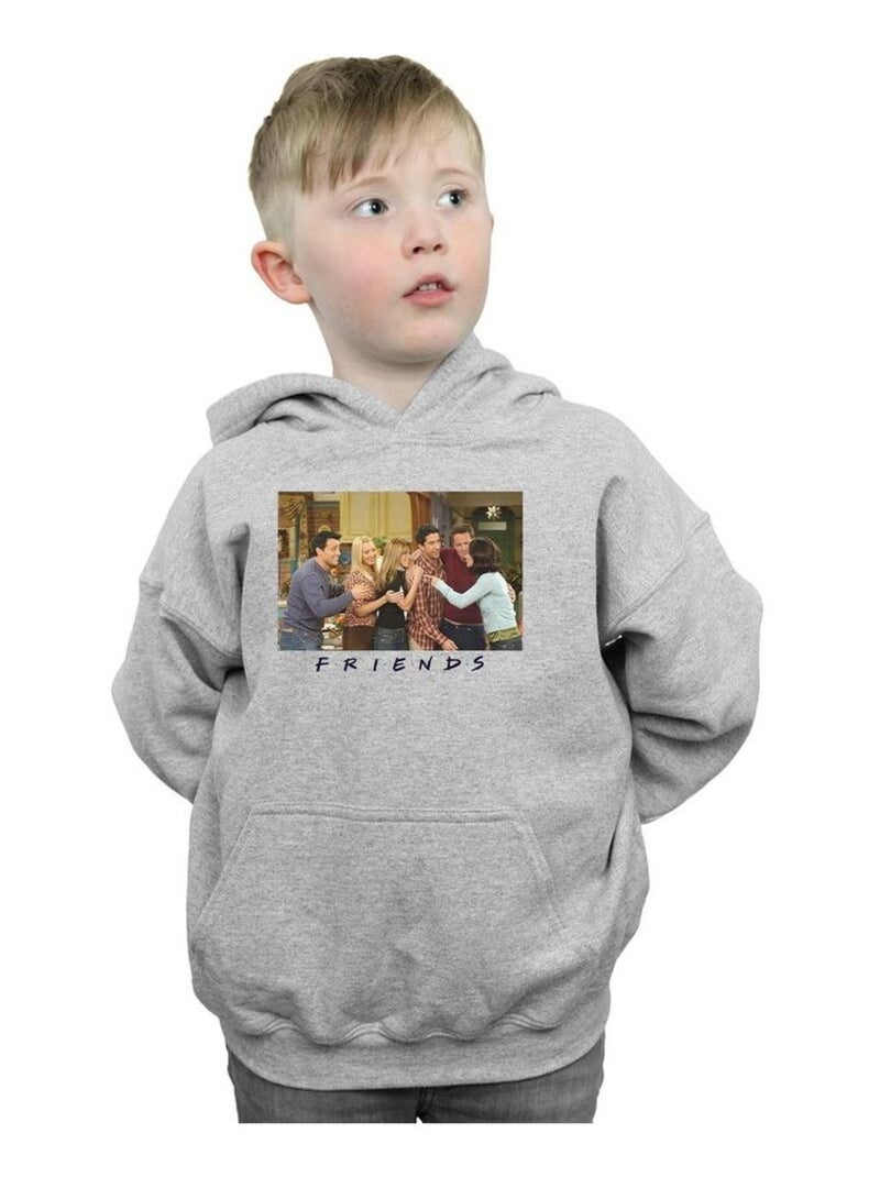 Friends - Sweat à capuche Gris chiné - Kiabi