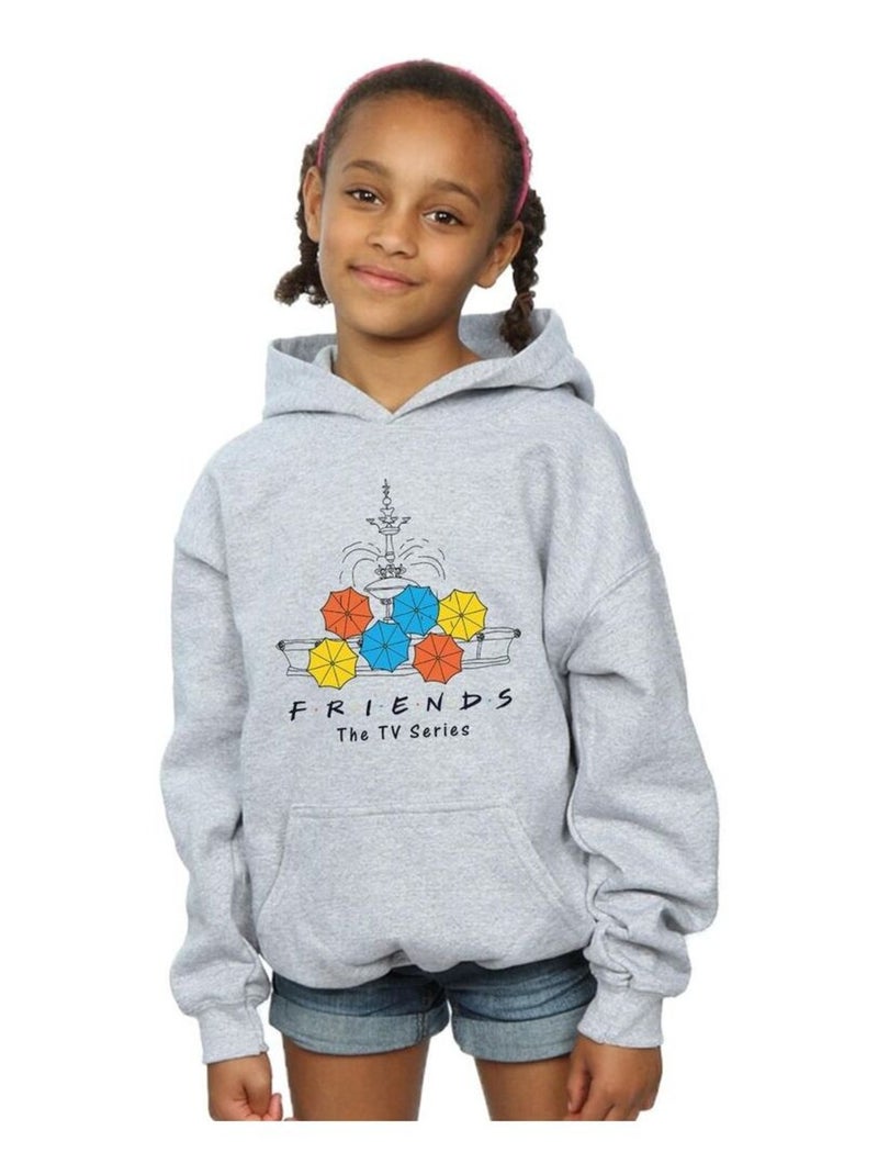Friends - Sweat à capuche Gris chiné - Kiabi