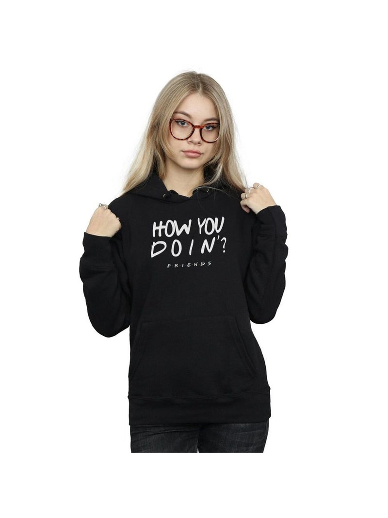 Friends - Sweat à capuche HOW YOU DOIN? Noir - Kiabi