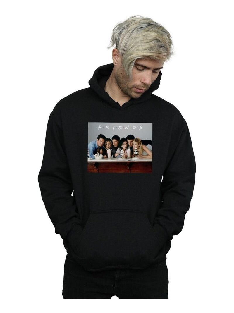 Friends - Sweat à capuche Noir - Kiabi