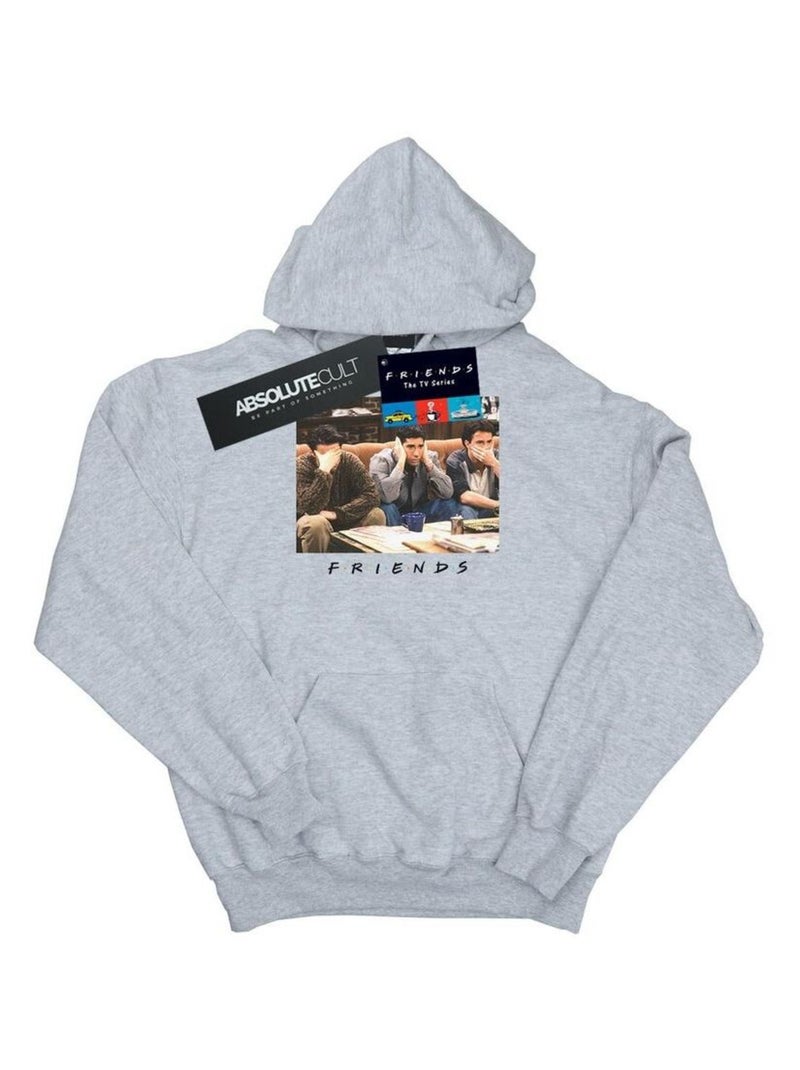 Friends - Sweat à capuche THREE WISE GUYS Gris chiné - Kiabi