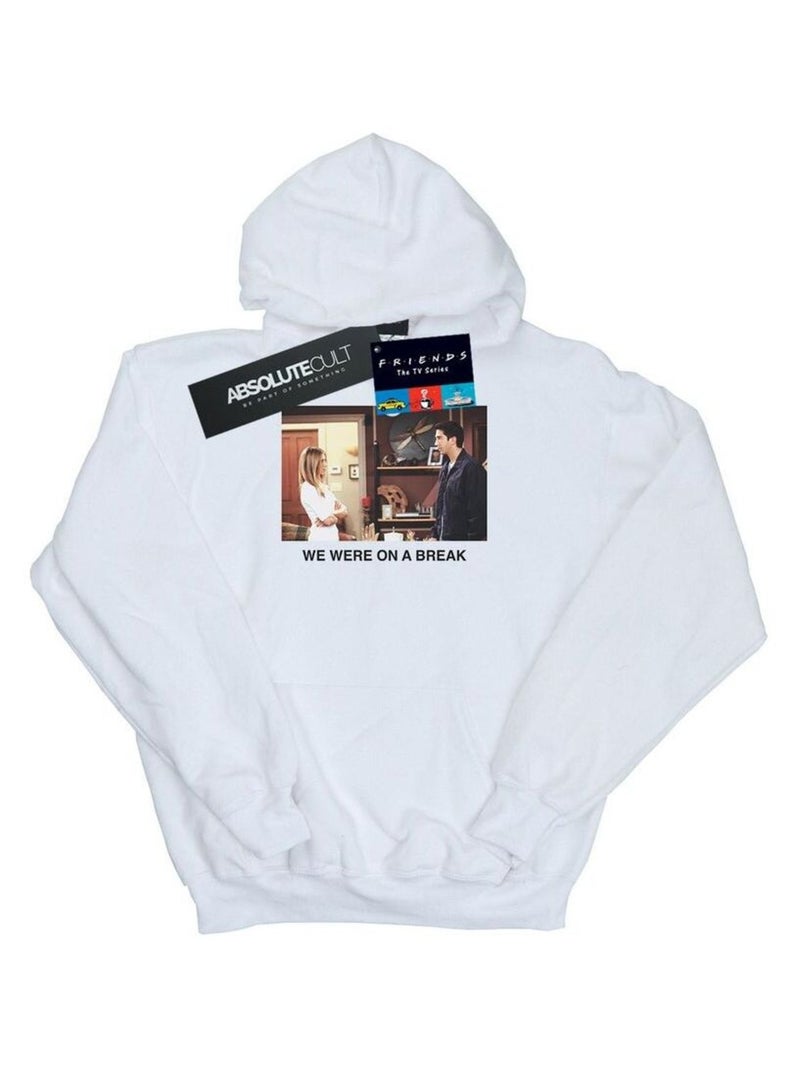 Friends - Sweat à capuche WE WERE ON A BREAK Blanc - Kiabi