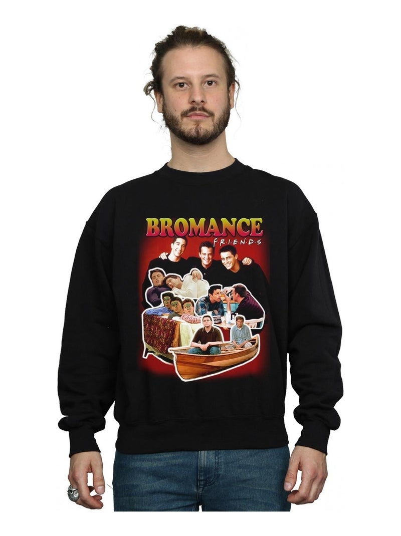 Friends - Sweat BROMANCE Noir - Kiabi