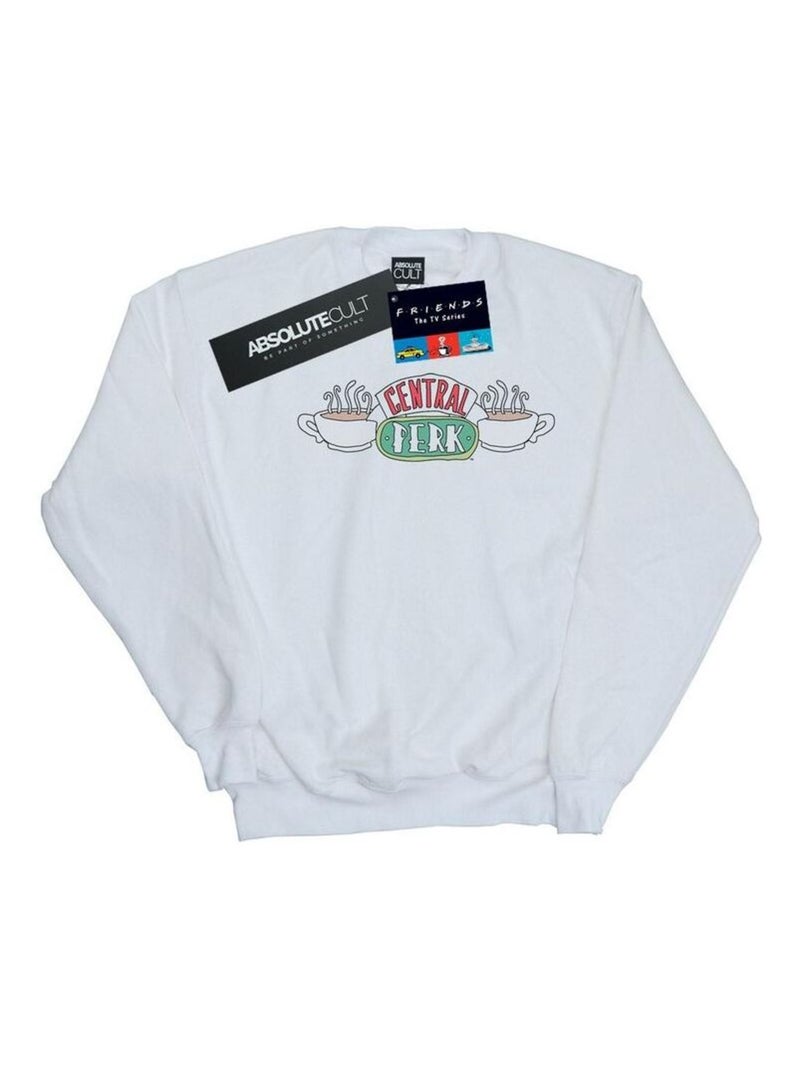 Friends - Sweat CENTRAL PERK Blanc - Kiabi