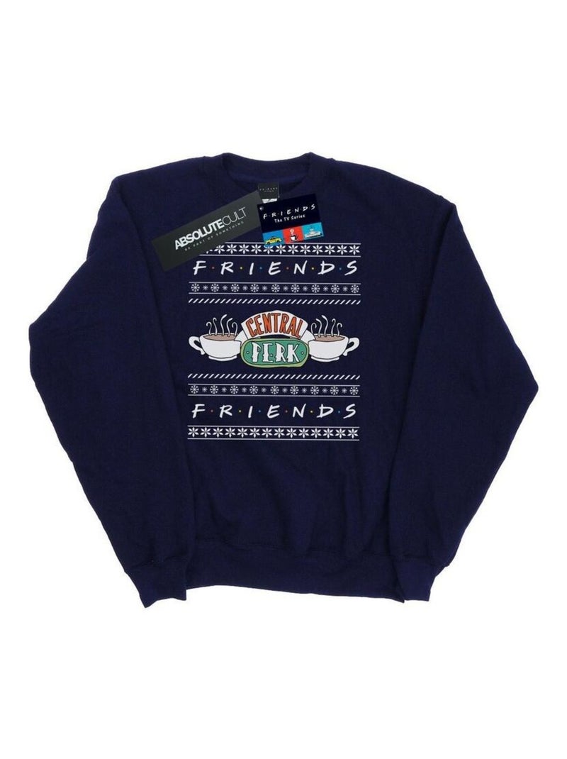 Friends - Sweat CENTRAL PERK Bleu marine - Kiabi