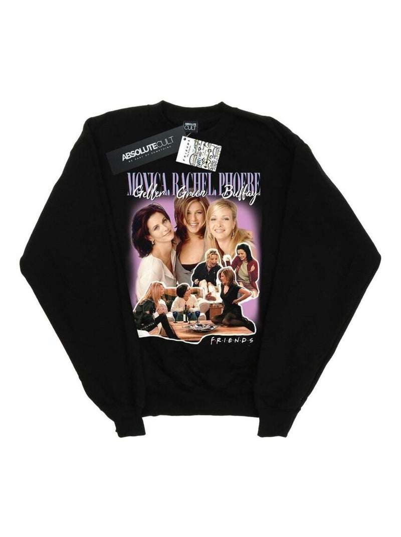 Friends - Sweat GELLER GREEN BUFFAY Noir - Kiabi