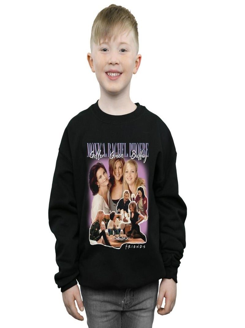 Friends - Sweat GELLER GREEN BUFFAY Noir - Kiabi