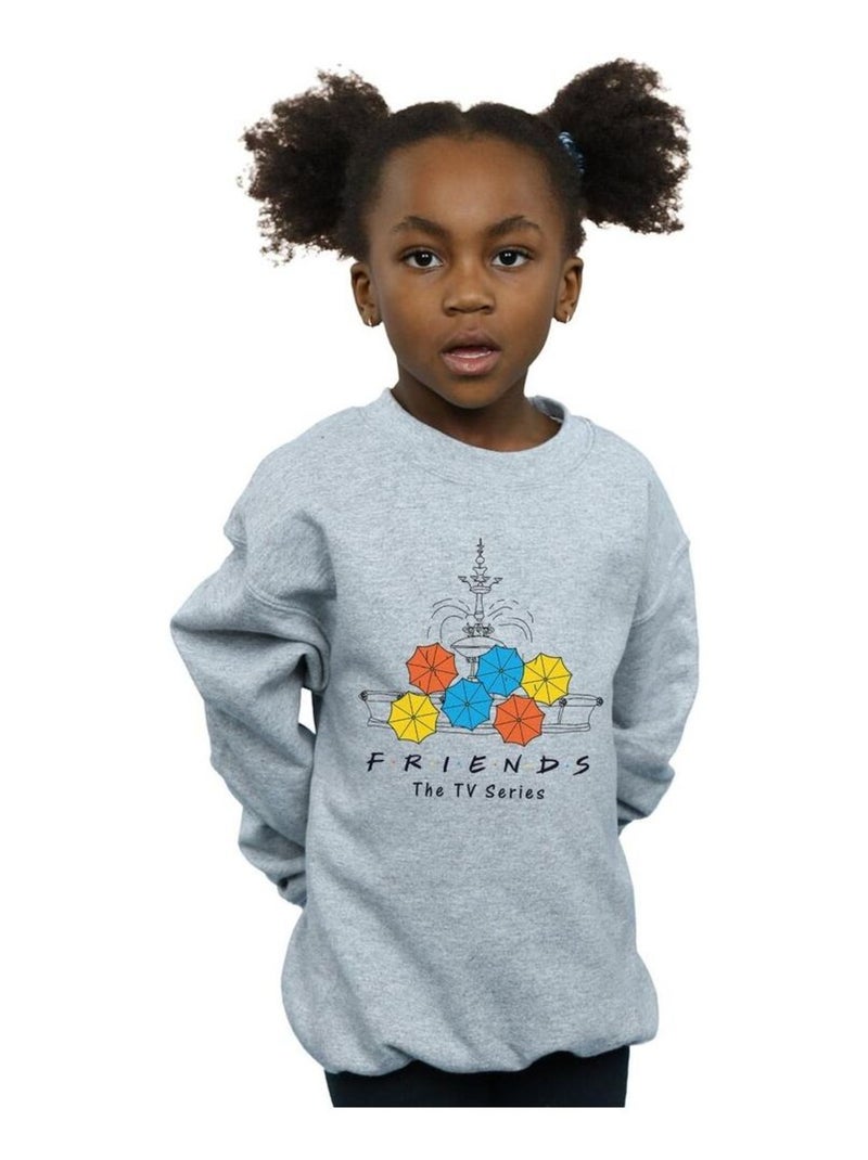 Friends - Sweat Gris chiné - Kiabi