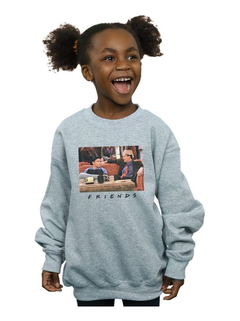 Friends - Sweat Gris chiné - Kiabi