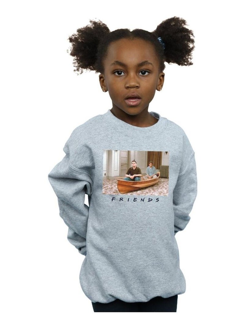 Friends - Sweat Gris chiné - Kiabi
