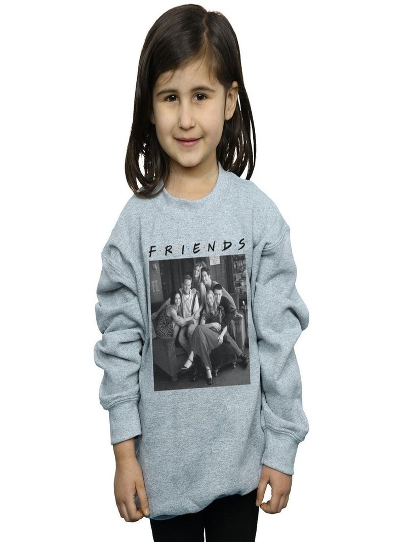 Friends - Sweat Gris chiné - Kiabi