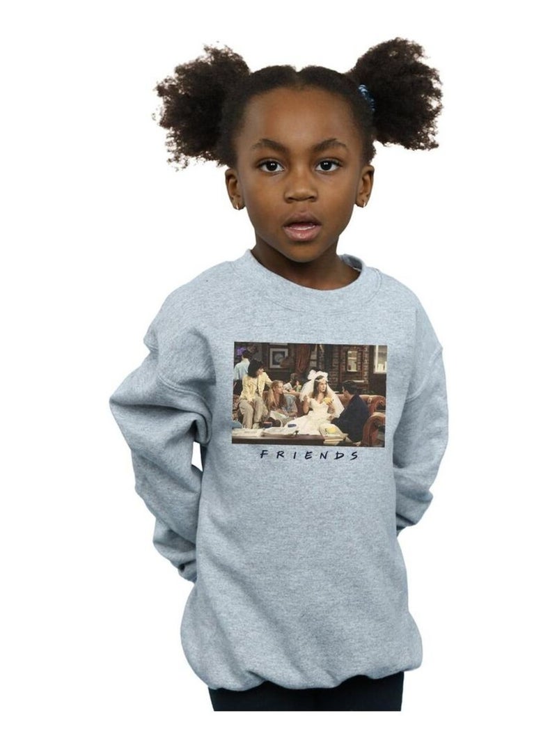 Friends - Sweat Gris chiné - Kiabi
