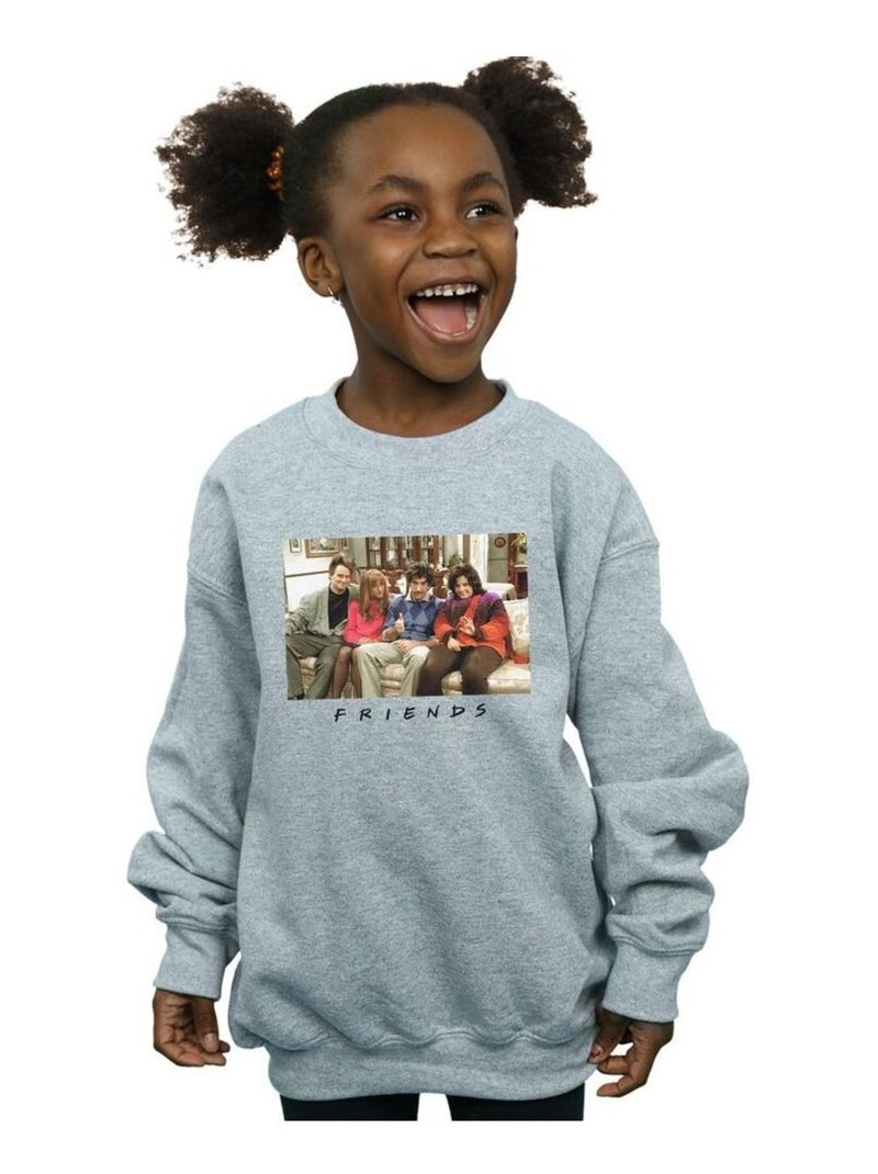 Friends - Sweat Gris chiné - Kiabi
