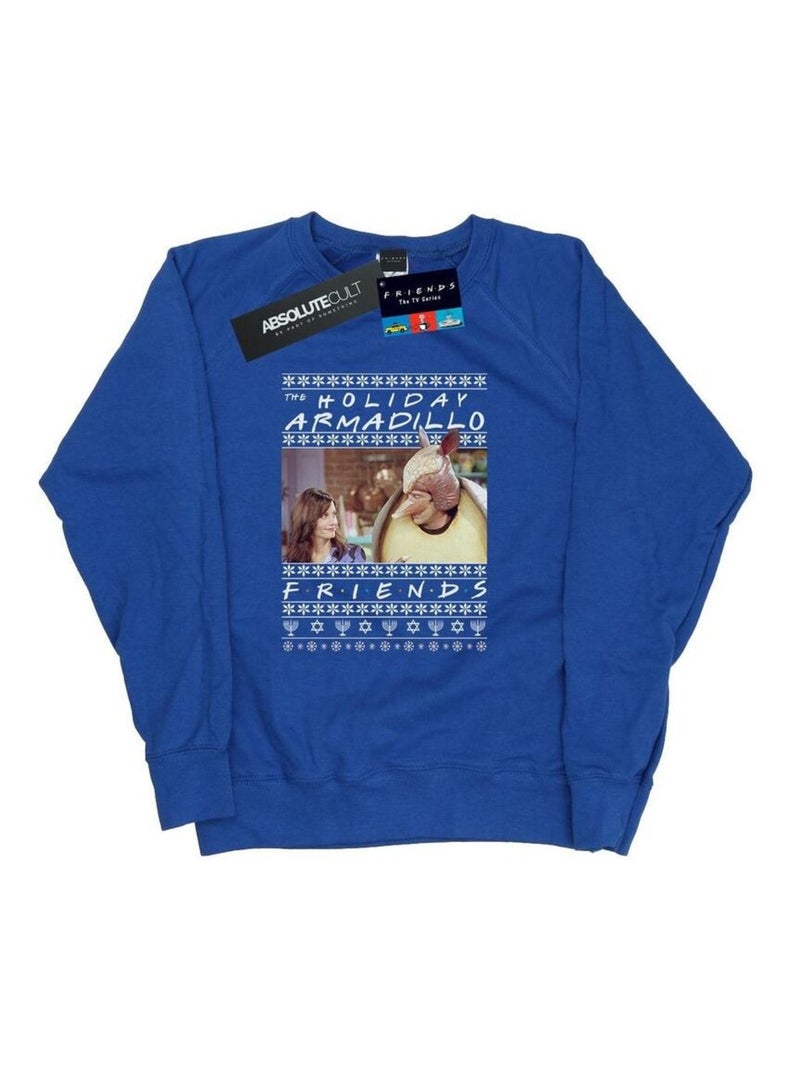 Friends - Sweat HOLIDAY ARMADILLO Bleu roi - Kiabi