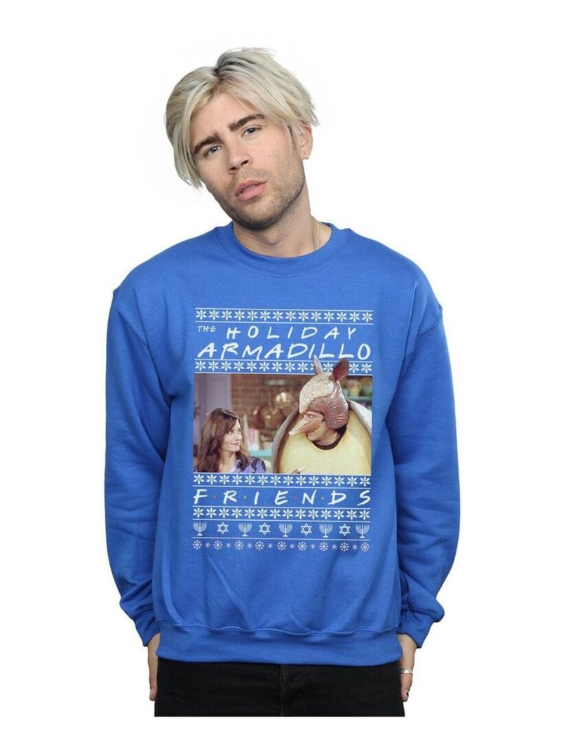 Friends - Sweat HOLIDAY ARMADILLO Bleu roi - Kiabi