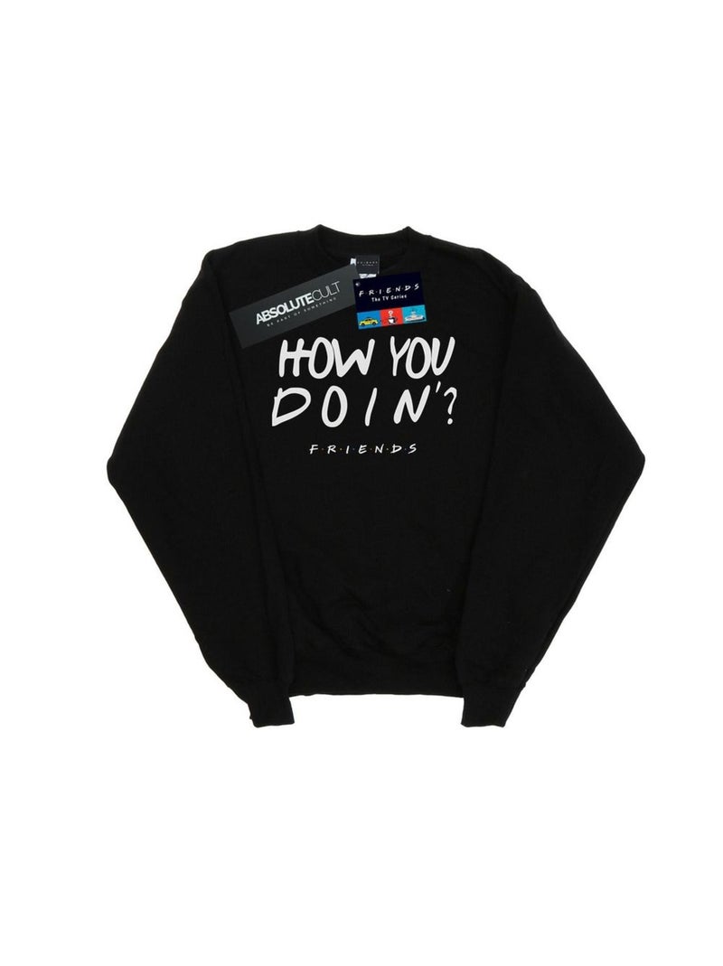 Friends - Sweat HOW YOU DOIN? Noir - Kiabi