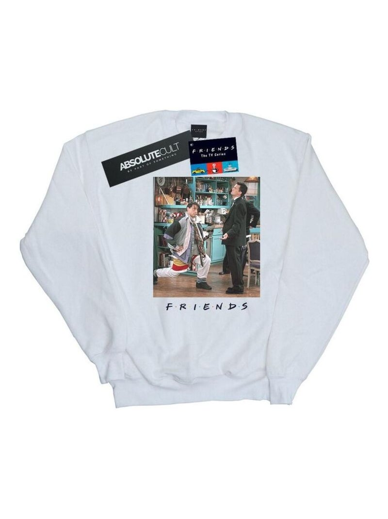 Friends - Sweat LUNGES Blanc - Kiabi