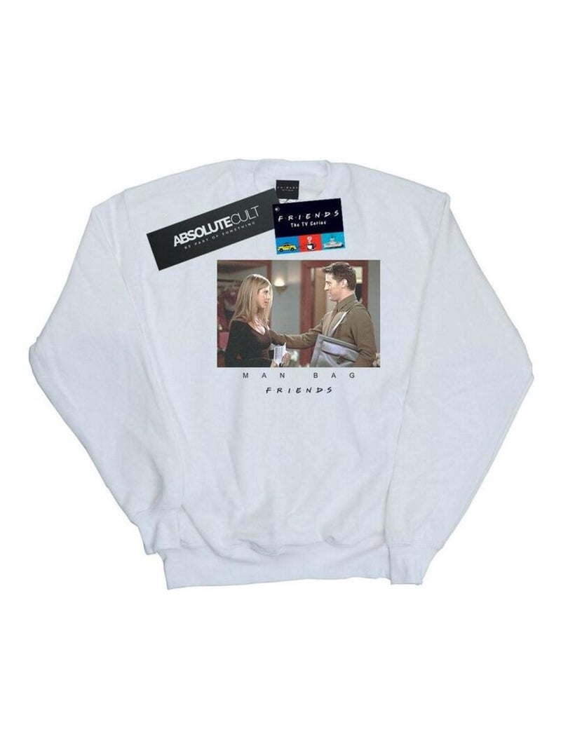 Friends - Sweat MAN BAG Blanc - Kiabi
