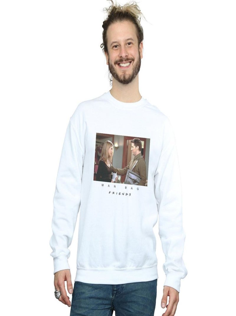 Friends - Sweat MAN BAG Blanc - Kiabi