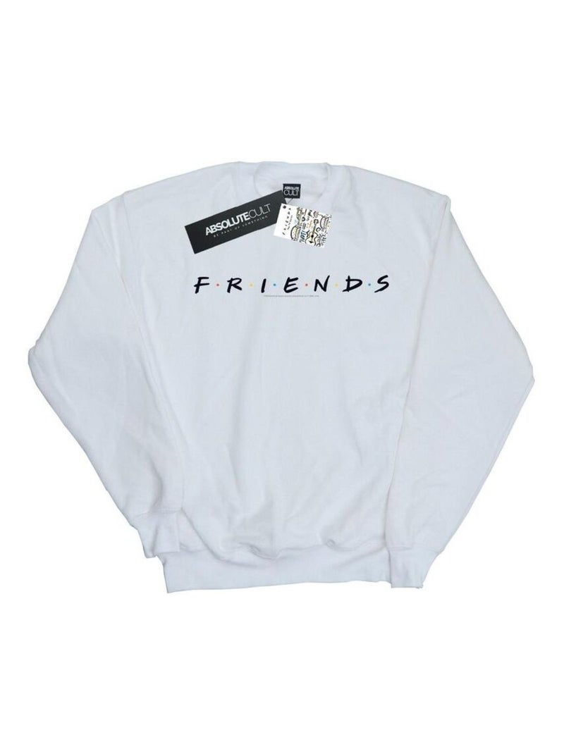 Friends - Sweat motif/style logo Blanc - Kiabi