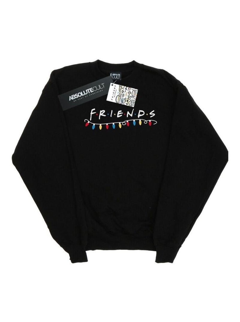 Friends - Sweat motif/style Lumières de Noël Noir - Kiabi
