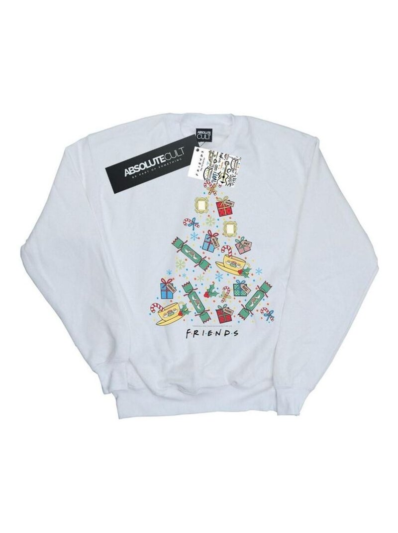 Friends - Sweat motif/style sapin de Noël Blanc - Kiabi