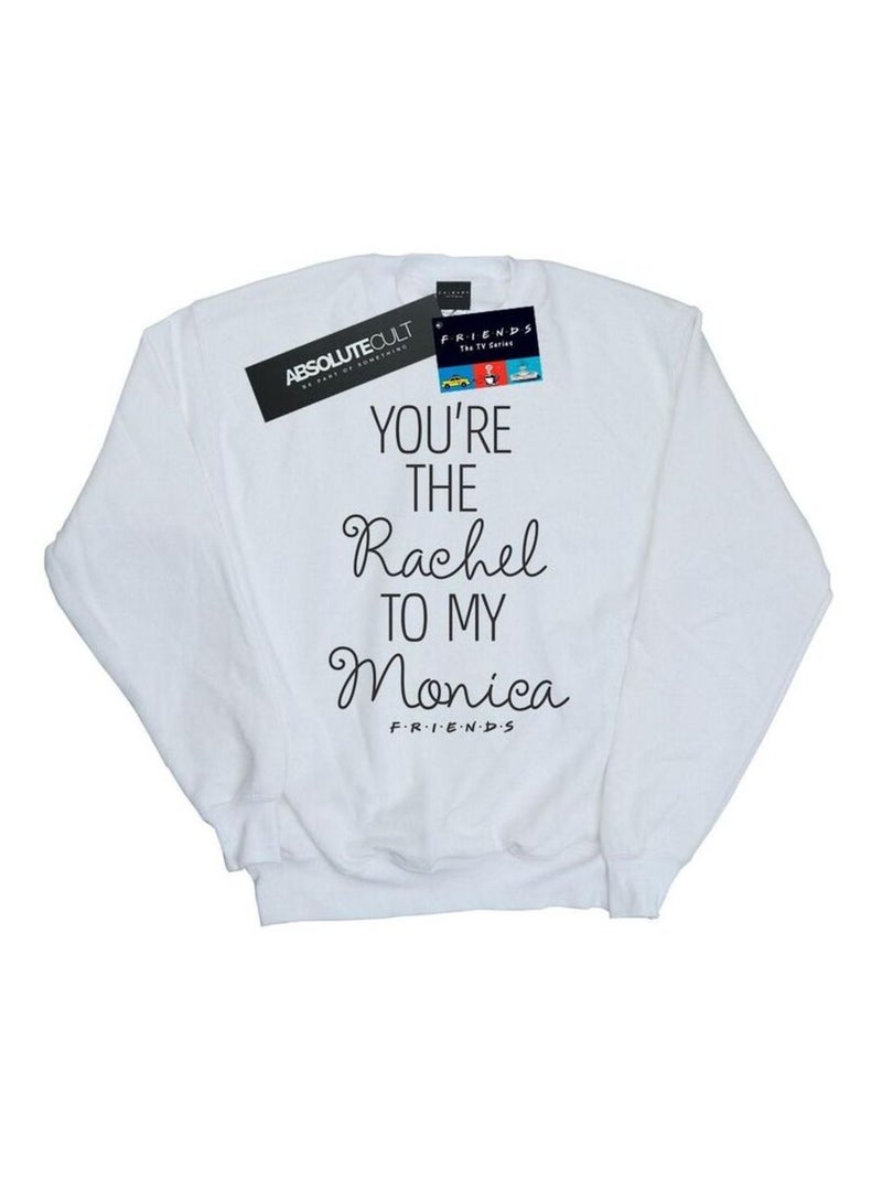 Friends - Sweat YOU'RE THE RACHEL TO MY MONICA Blanc - Kiabi