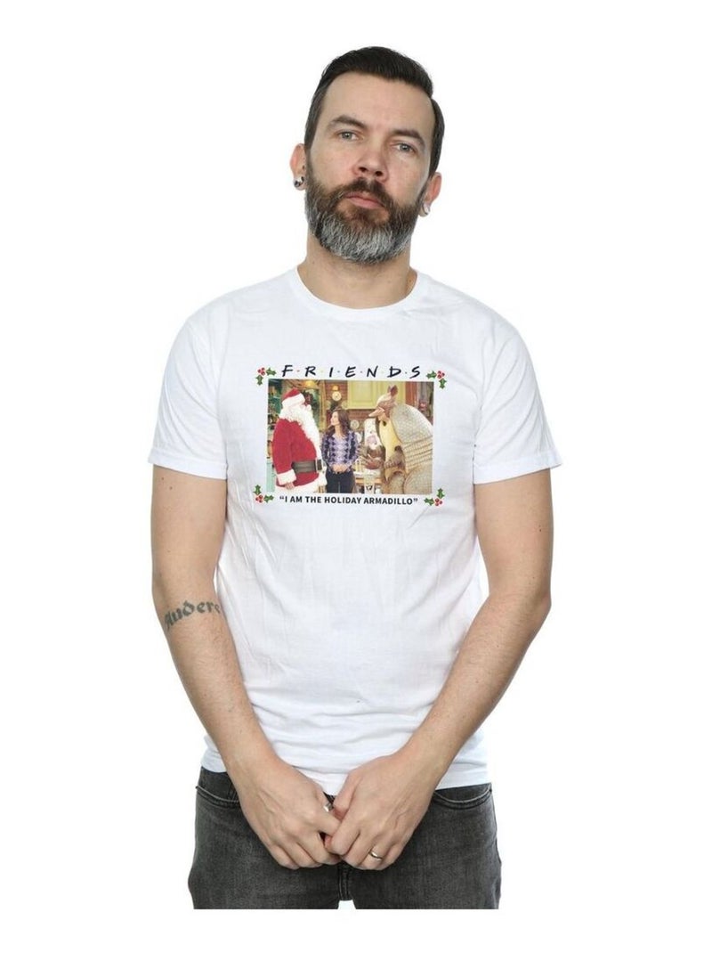 Friends - T-shirt AM THE HOLIDAY ARMADILLO Blanc - Kiabi