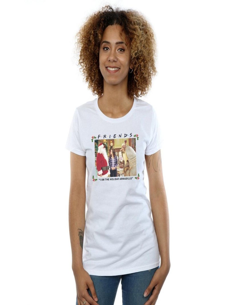 Friends - T-shirt AM THE HOLIDAY ARMADILLO Blanc - Kiabi