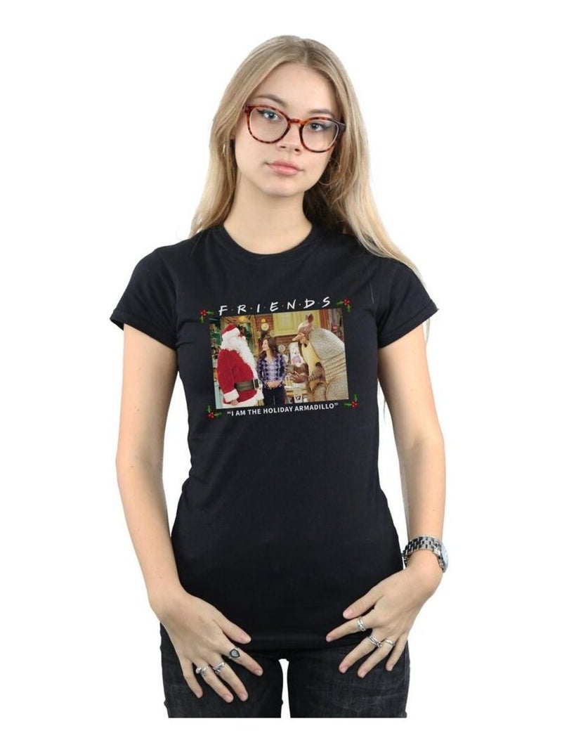Friends - T-shirt AM THE HOLIDAY ARMADILLO Noir - Kiabi