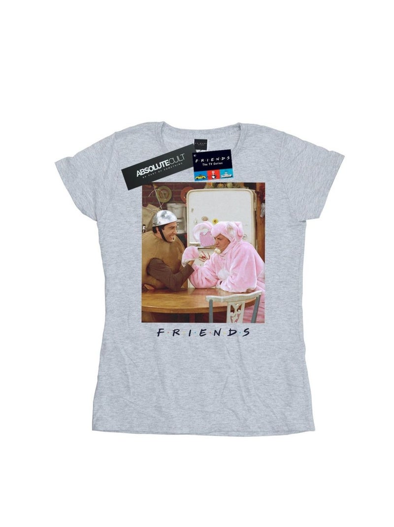 Friends - T-shirt ARM WRESTLING Gris chiné - Kiabi