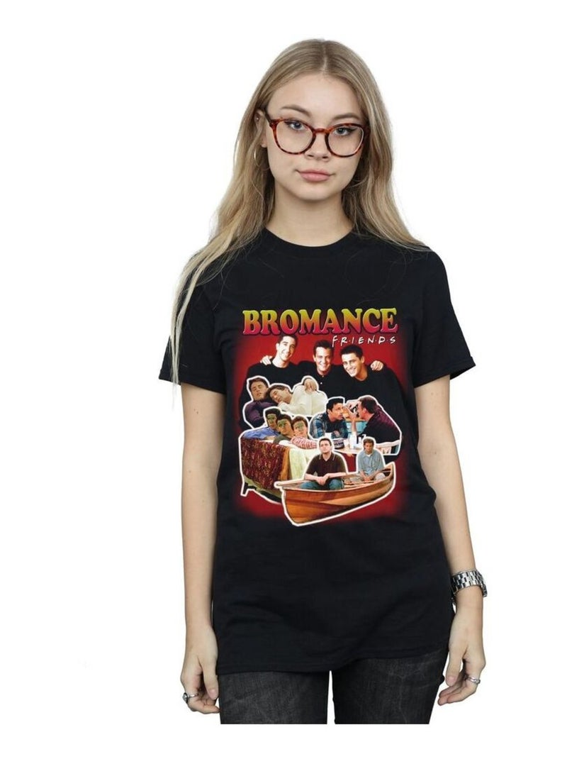 Friends - T-shirt BROMANCE Noir - Kiabi