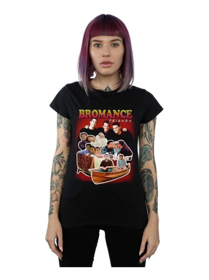 Friends - T-shirt BROMANCE Noir - Kiabi