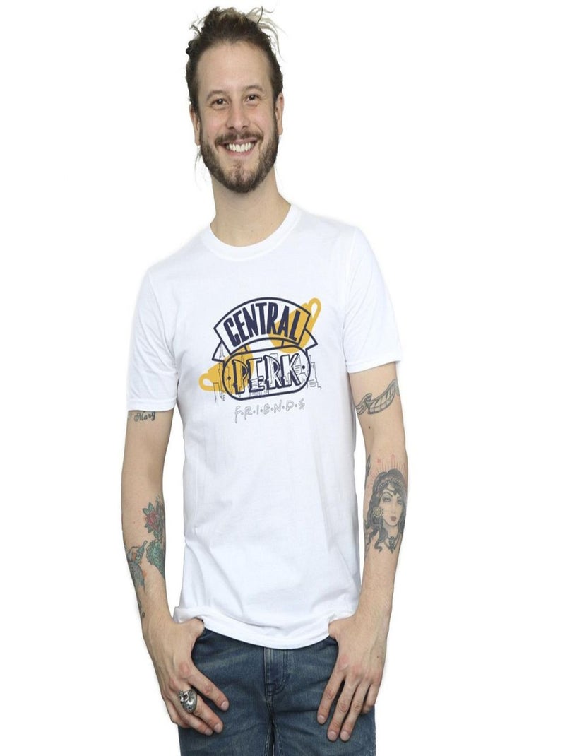 Friends - T-shirt CENTRAL PERK Blanc - Kiabi