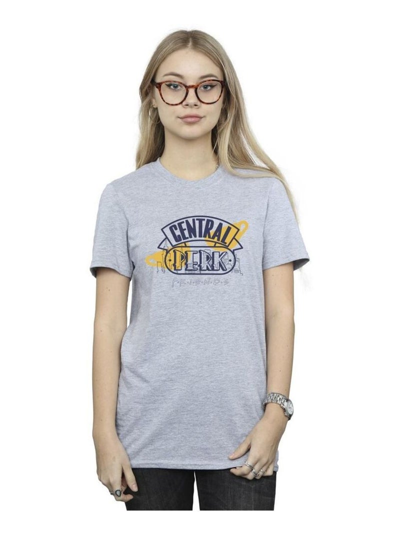 Friends - T-shirt CENTRAL PERK Gris chiné - Kiabi