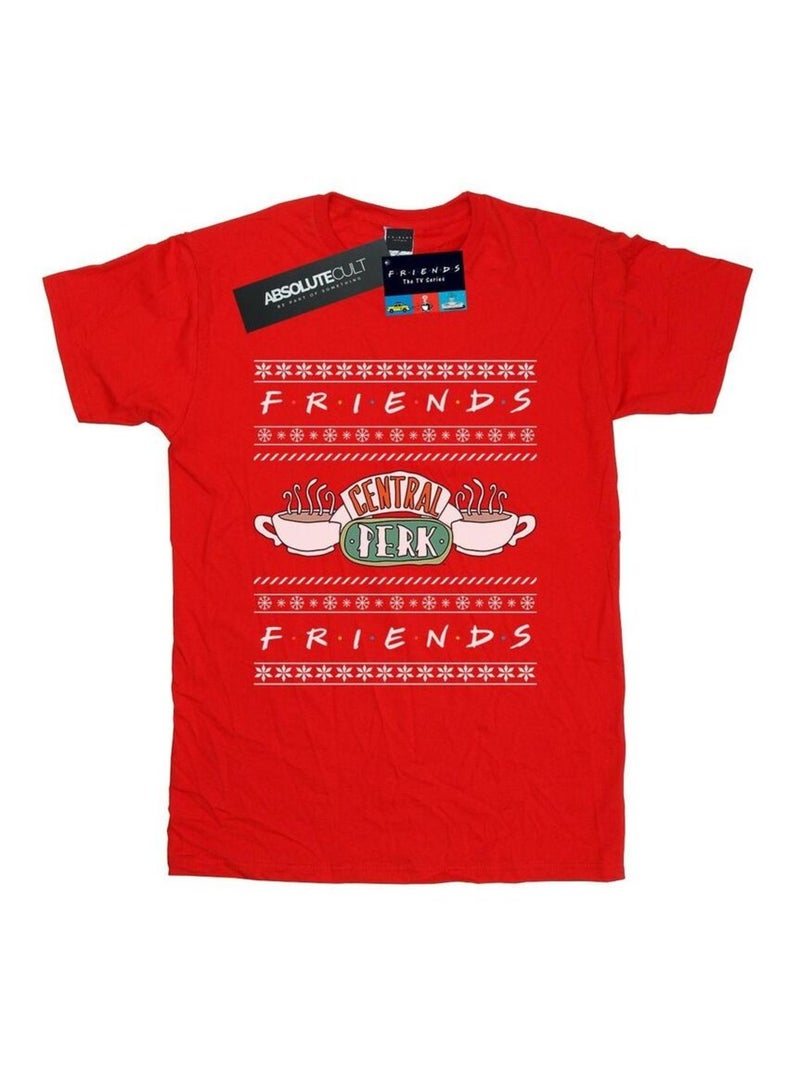 Friends - T-shirt CENTRAL PERK Rouge - Kiabi