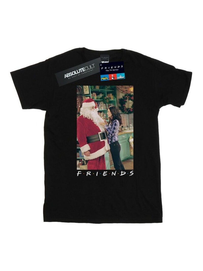 Friends - T-shirt CHANDLER CLAUS Noir - Kiabi