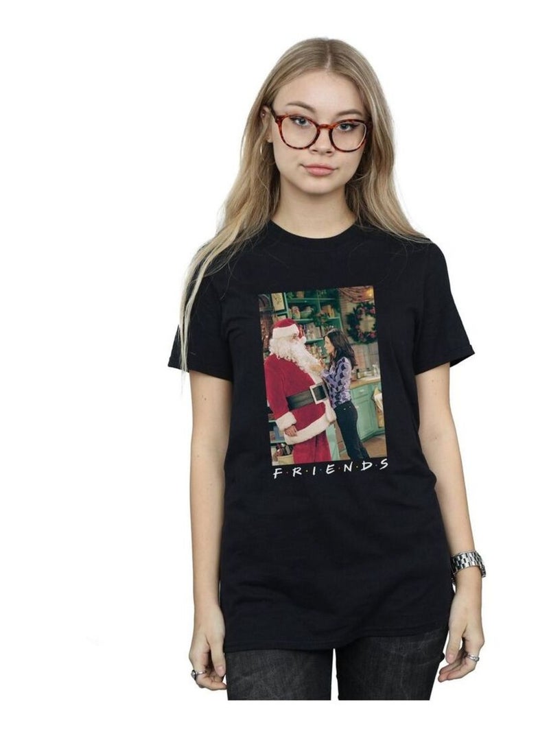 Friends - T-shirt CHANDLER CLAUS Noir - Kiabi