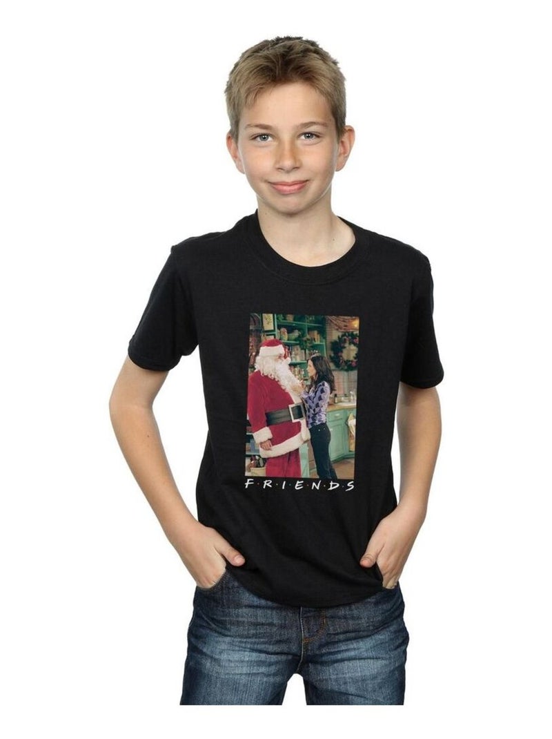 Friends - T-shirt CHANDLER CLAUS Noir - Kiabi