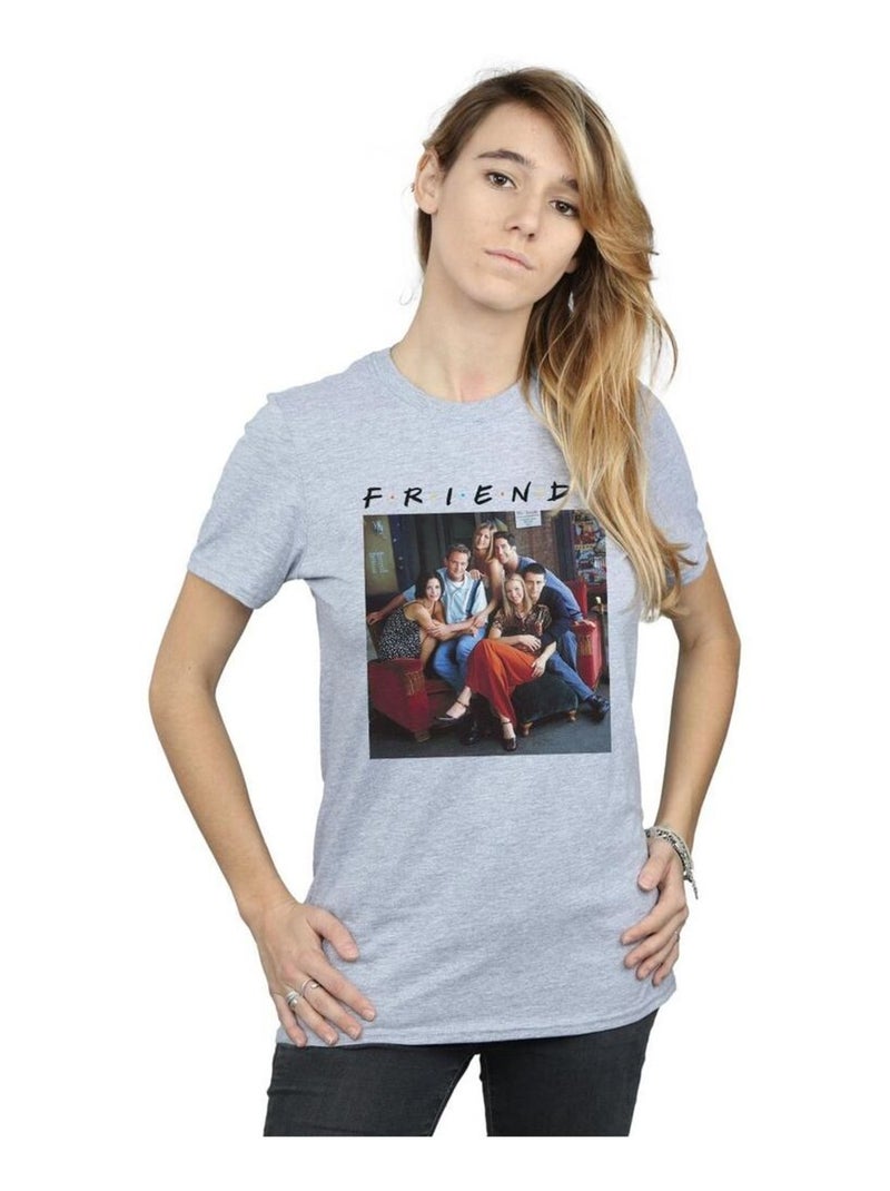 Friends - T-shirt Gris chiné - Kiabi