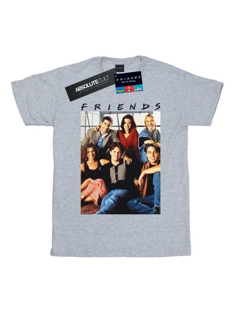 Friends - T-shirt Gris chiné - Kiabi