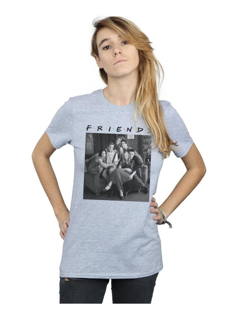 Friends - T-shirt Gris chiné - Kiabi