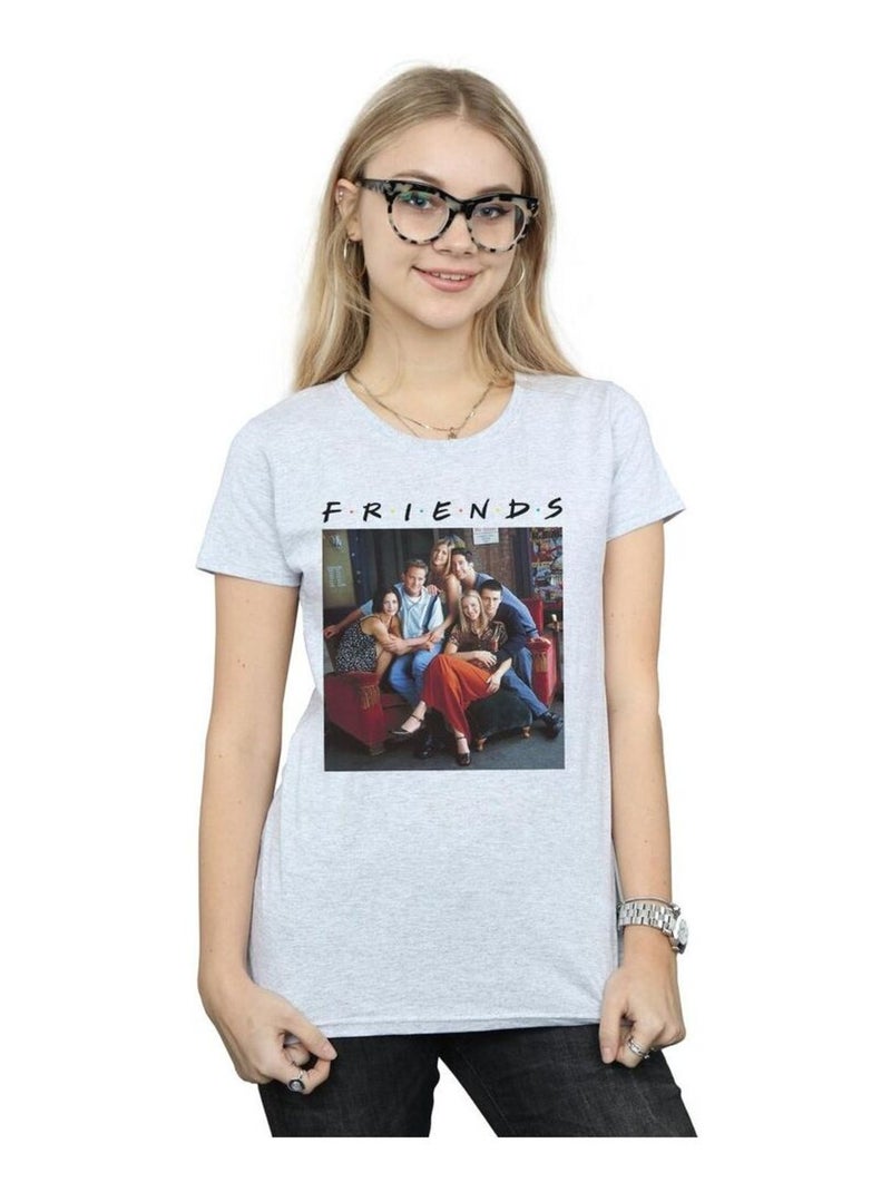Friends - T-shirt Gris chiné - Kiabi
