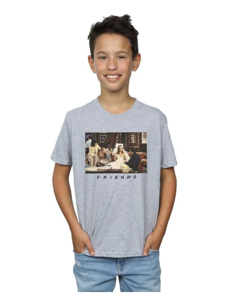 Friends - T-shirt Gris chiné - Kiabi