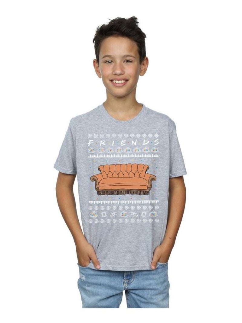 Friends - T-shirt Gris chiné - Kiabi