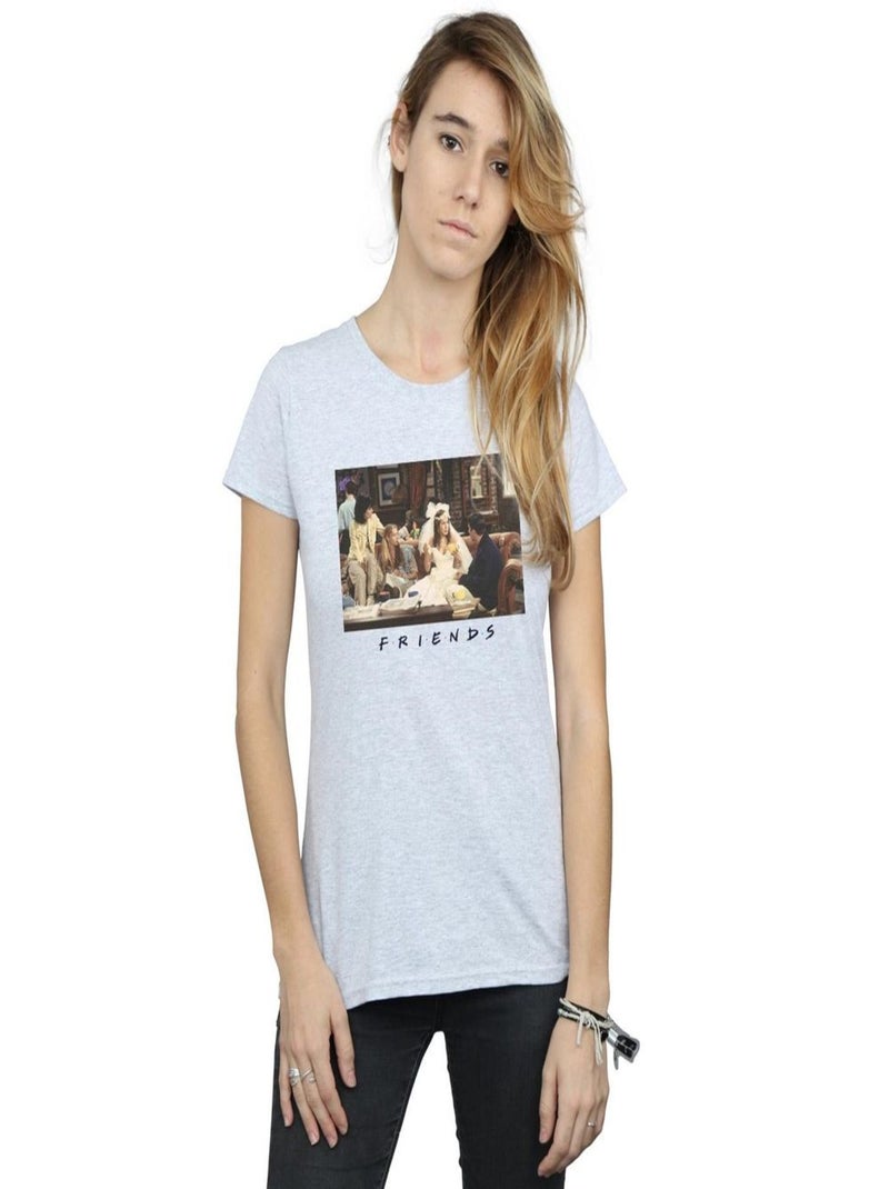 Friends - T-shirt Gris chiné - Kiabi