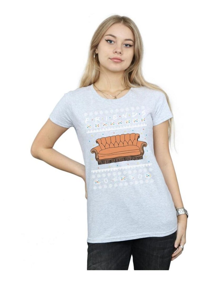 Friends - T-shirt Gris chiné - Kiabi