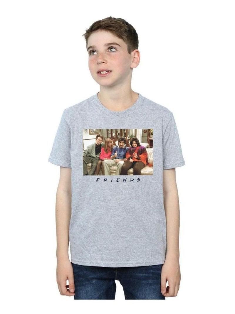 Friends - T-shirt Gris chiné - Kiabi